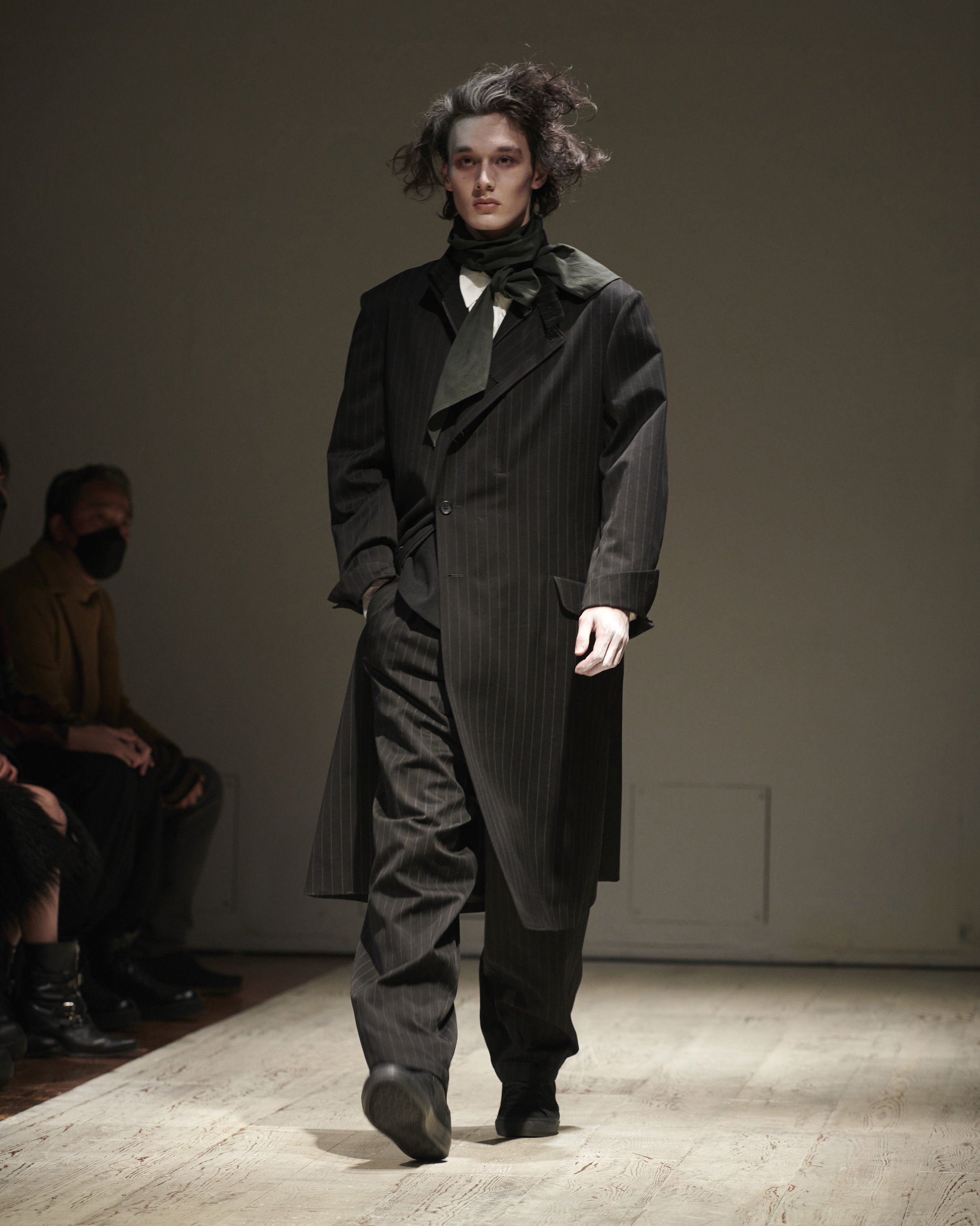 yohji yamamoto pour homme コットンストールシャツコート